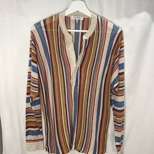 FRAME Women’s Linen-Blend Long-Sleeve Shirt